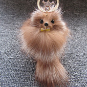 Mieli pūkuoti raktų pakabukai žiedai lanko mazgai Fox Ball pakabukai raktų pakabukai automobilio raktų pakabuko laikiklis žavesio krepšys pomponas tikro lapės kailio papuošalai dovanos