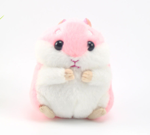 Mini plüüsist hamstri võtmehoidjad Mänguasjad Täidisega hamstrite kunstküüliku karusnahast pompon kohevad nipsasjakesed auto käekoti ripats võtmehoidja sõrmuse hoidik