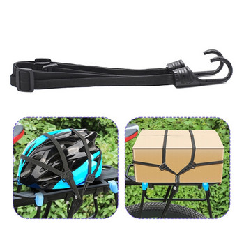 2 части Въже за каишка за багаж 60-170 см Регулируеми ремъци за закрепване на велосипеди Опънати въжета с куки Еластична каишка за багаж D7WD