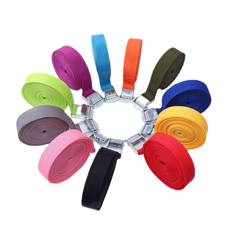 1/5M * 25 mm automobilio įtempimo lyno surišimo diržas, tvirtas reketinis diržas, bagažo krepšio krovinio tvirtinimas su metaliniu sagties vilkimo lyno įtempikliu