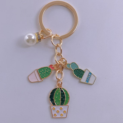 Armas võtmehoidja Päikesekaktus Lilled Võtmehoidja Kiri Taimed Võtmehoidjad Kõrbekingid Naistele Meestele Koti Aksessuaar DIY Käsitsi valmistatud ehted