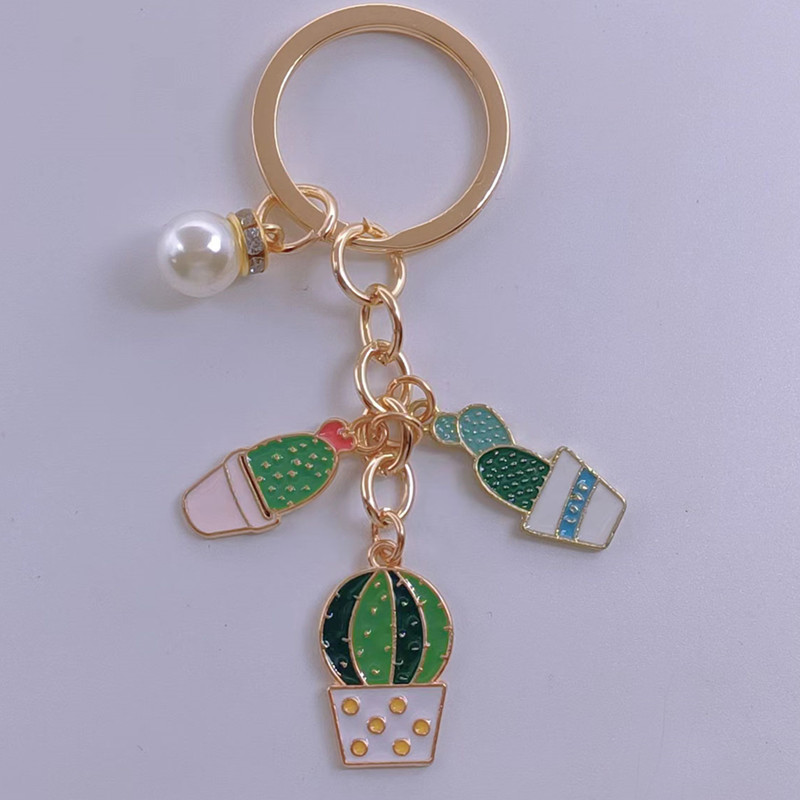 Armas võtmehoidja Päikesekaktus Lilled Võtmehoidja Kiri Taimed Võtmehoidjad Kõrbekingid Naistele Meestele Koti Aksessuaar DIY Käsitsi valmistatud ehted