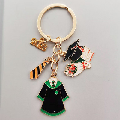 2023. aasta koolilõpukleidi müts Võtmehoidja sõrmus Üliõpilastele Naiste Ehted Isikupärastatud aksessuaarid Moodripatsid Kingitused igavesti