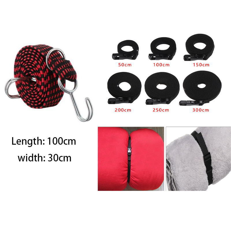 Univerzalne elastične gumene kuke za konop za prtljagu Bicikli Vezica za konop Krovni nosač za prtljagu bicikla Remen Fiksna traka Kuka Dodaci za automobile