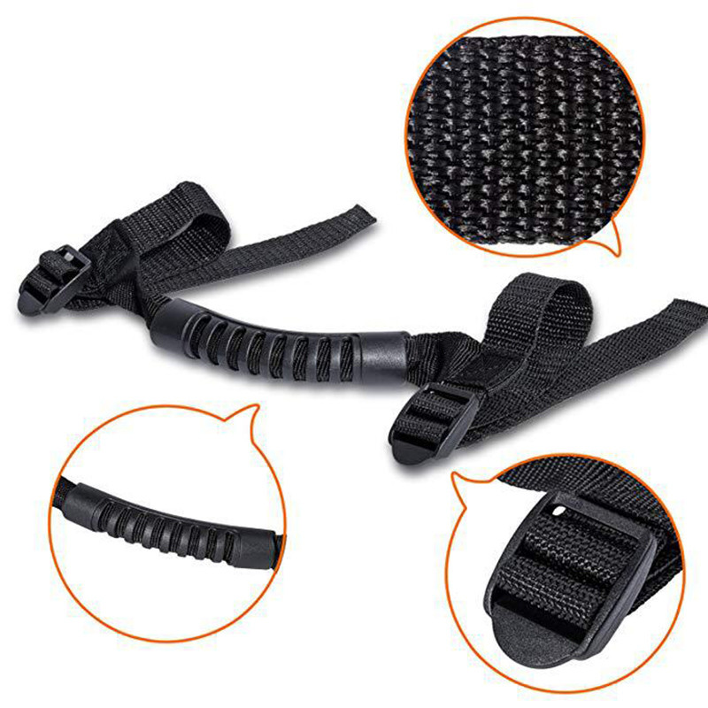 1 tk auto haaratskäepide Jeep Wrangleri jaoks YJ TJ JK JL JKU 1987-2018 käepideme tõmbevaheleht auto sisemuse turvalisuse käsipuu tarvikud