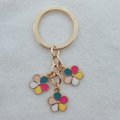 Χαριτωμένο μπρελόκ από σμάλτο Πολύχρωμο μπρελόκ με λουλούδι Sakura Γλυκά μπρελόκ για γυναίκες κορίτσια Αξεσουάρ τσάντα χειρός DIY Δώρα κοσμημάτων