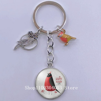 Loominguline armas lind multifilm loomade võtmehoidja klaasist kabošon võtmehoidja linnuripats võtmehoidja ehted daamidele poisile tüdrukule tudengikingitus