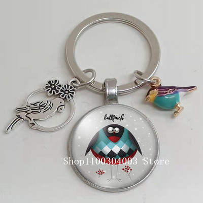 Loominguline armas lind multifilm loomade võtmehoidja klaasist kabošon võtmehoidja linnuripats võtmehoidja ehted daamidele poisile tüdrukule tudengikingitus