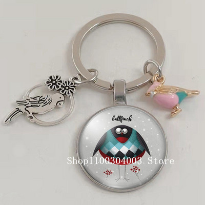 Loominguline armas lind multifilm loomade võtmehoidja klaasist kabošon võtmehoidja linnuripats võtmehoidja ehted daamidele poisile tüdrukule tudengikingitus