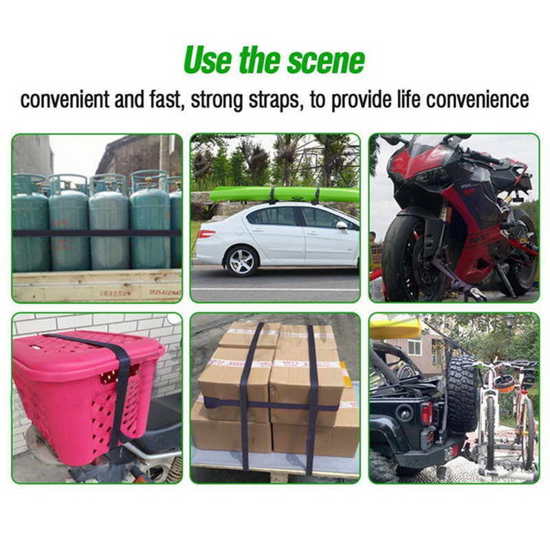 Nailonmähisega pukseerimisköied pagasiruumi pagasi aasa rihm Universaalne auto mootorratta pakkimine fikseeritud rihmaga sidumisnöörid köis pagasirihm