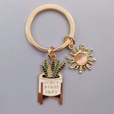 Χαριτωμένο σμάλτο μπρελόκ Sun Rainbow Cloud Κάκτος Μπρελόκ Φυτό Μπρελόκ για Γυναικείες Ανδρικές τσάντες Αξεσουάρ DIY Δώρα κοσμημάτων