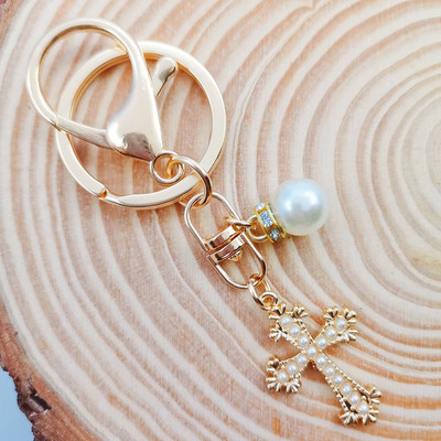 Μπρελόκ Cross Crystal Μπρελόκ Jesus Christian Catholic Rhinestone Μπρελόκ Θήκη τσάντας αυτοκινήτου Για Άνδρες Γυναικείες Κοσμήματα Chaveiro