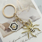 Spider võtmehoidja Araneid loomade võtmehoidja metallist võtmehoidjad Halloweeni kingitused naistele meestele käekoti aksessuaar DIY käsitsi valmistatud ehted