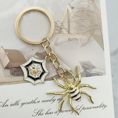 Spider võtmehoidja Araneid loomade võtmehoidja metallist võtmehoidjad Halloweeni kingitused naistele meestele käekoti aksessuaar DIY käsitsi valmistatud ehted