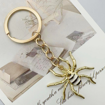 Spider võtmehoidja Araneid loomade võtmehoidja metallist võtmehoidjad Halloweeni kingitused naistele meestele käekoti aksessuaar DIY käsitsi valmistatud ehted