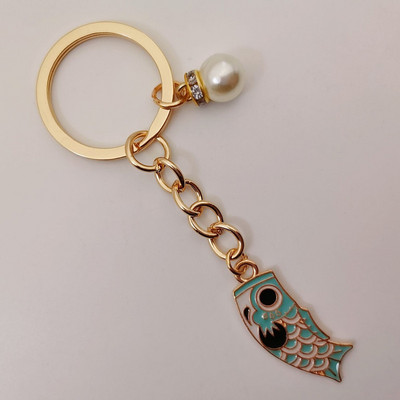 Emailist karpkala Lucky Fish metallist võtmehoidja Punane Sinine Roheline Must Poiss Tüdruk Paari Ripats Kott Auto Võtmerõngas Pael Paela aksessuaar Kingitus