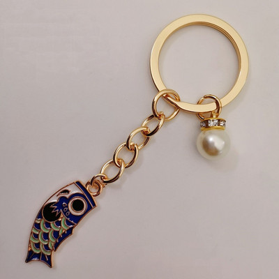 Emailist karpkala Lucky Fish metallist võtmehoidja Punane Sinine Roheline Must Poiss Tüdruk Paari Ripats Kott Auto Võtmerõngas Pael Paela aksessuaar Kingitus