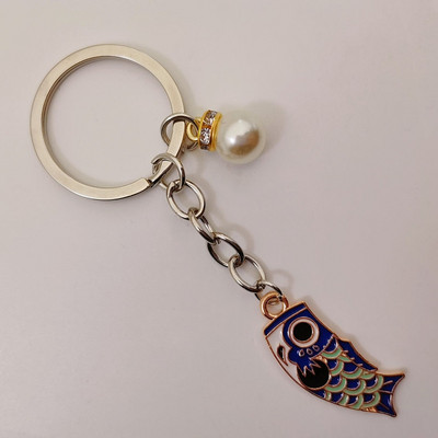 Emailist karpkala Lucky Fish metallist võtmehoidja Punane Sinine Roheline Must Poiss Tüdruk Paari Ripats Kott Auto Võtmerõngas Pael Paela aksessuaar Kingitus