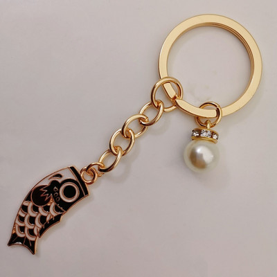 Emailist karpkala Lucky Fish metallist võtmehoidja Punane Sinine Roheline Must Poiss Tüdruk Paari Ripats Kott Auto Võtmerõngas Pael Paela aksessuaar Kingitus