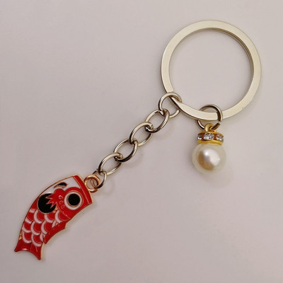 Emailist karpkala Lucky Fish metallist võtmehoidja Punane Sinine Roheline Must Poiss Tüdruk Paari Ripats Kott Auto Võtmerõngas Pael Paela aksessuaar Kingitus