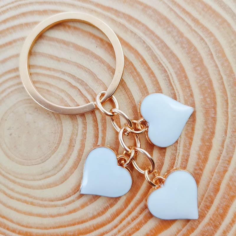 Mielas meilės raktų pakabukas spalvinga širdelė raktų pakabukas Y2K raktų pakabukai Valentino dienos dovanos moterims merginoms rankinės aksesuarai pasidaryk pats papuošalai