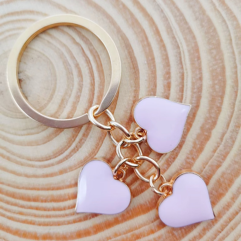 Mielas meilės raktų pakabukas spalvinga širdelė raktų pakabukas Y2K raktų pakabukai Valentino dienos dovanos moterims merginoms rankinės aksesuarai pasidaryk pats papuošalai