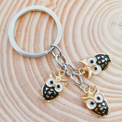 Mielas raktų pakabukas Pelėda Žvaigždė raktų pakabukas Naktinė pelėda Raktų pakabukai Gyvūnų Dovanos Moterims Vyrams Rankinės Aksesuarai Automobilių raktai Rankų darbo papuošalai