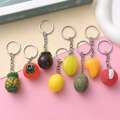 μπρελόκ φρούτων ανανάς πεπόνι μπρελόκ αστέρι φρούτο λωτός κρεμαστό μανγκοστίν λίτσι μπρελόκ Mango