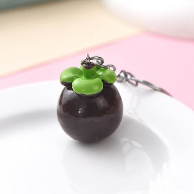 μπρελόκ φρούτων ανανάς πεπόνι μπρελόκ αστέρι φρούτο λωτός κρεμαστό μανγκοστίν λίτσι μπρελόκ Mango