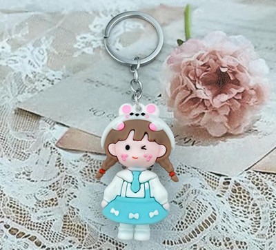 Új barack lány kulcstartó, barack lány baba kulcstartó medál táska medál