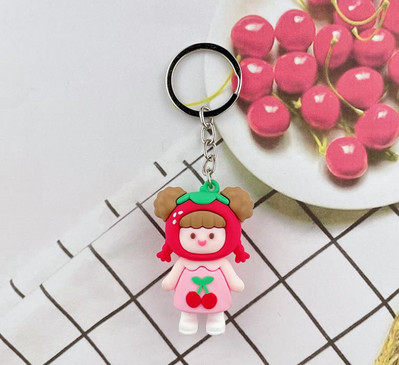 Új barack lány kulcstartó, barack lány baba kulcstartó medál táska medál