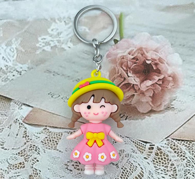 Új barack lány kulcstartó, barack lány baba kulcstartó medál táska medál