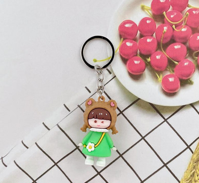 Új barack lány kulcstartó, barack lány baba kulcstartó medál táska medál