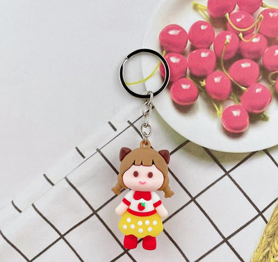 Új barack lány kulcstartó, barack lány baba kulcstartó medál táska medál