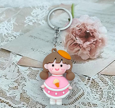 Új barack lány kulcstartó, barack lány baba kulcstartó medál táska medál