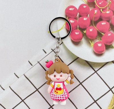 Új barack lány kulcstartó, barack lány baba kulcstartó medál táska medál