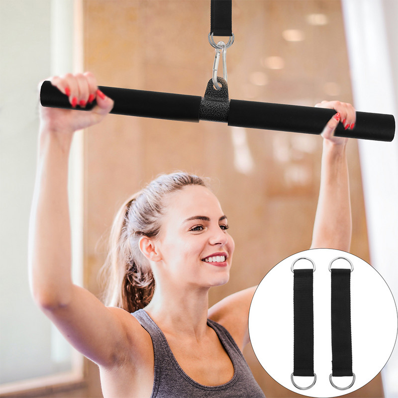 Rihmaratta rihmad riidepuu Fitness Supply riputusnöör mustad kaelapaelad polüesterkiikharjutus