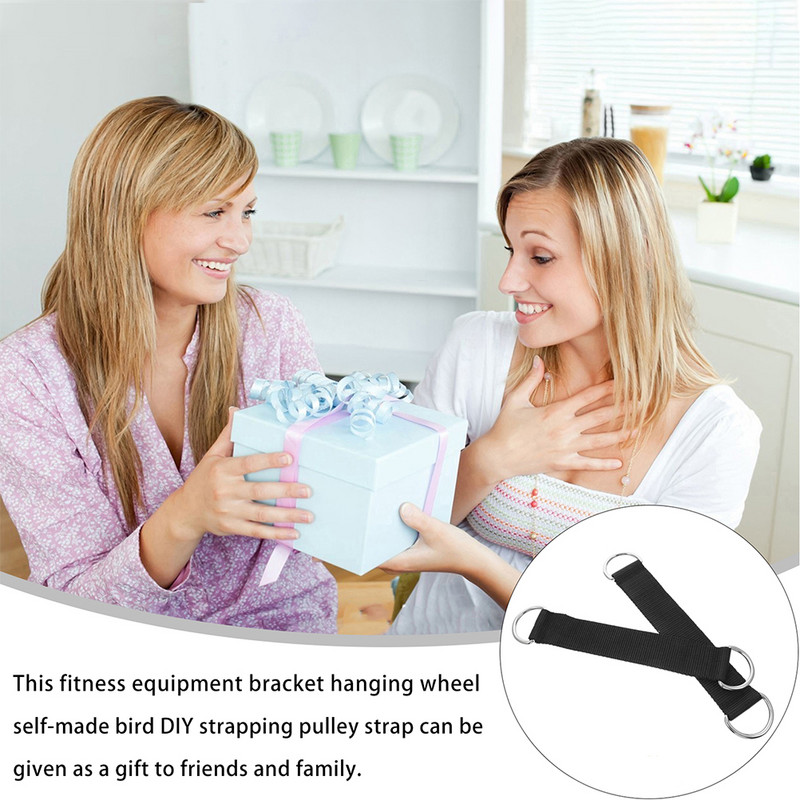 Rihmaratta rihmad riidepuu Fitness Supply riputusnöör mustad kaelapaelad polüesterkiikharjutus