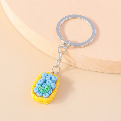 Armsad Väikesed korv-puuviljad pulgakomm võtmehoidjad Amuletid Võtmehoidjad Suveniir naistele Meestele Autovõti Käekott Ripatsid Võtmehoidjad Aksessuaar