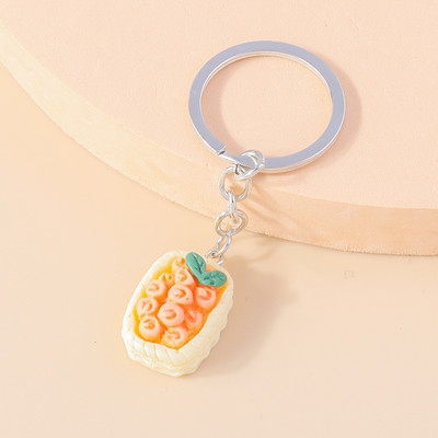 Armsad Väikesed korv-puuviljad pulgakomm võtmehoidjad Amuletid Võtmehoidjad Suveniir naistele Meestele Autovõti Käekott Ripatsid Võtmehoidjad Aksessuaar