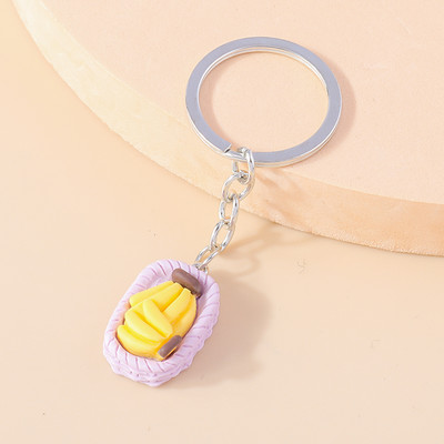 Armsad Väikesed korv-puuviljad pulgakomm võtmehoidjad Amuletid Võtmehoidjad Suveniir naistele Meestele Autovõti Käekott Ripatsid Võtmehoidjad Aksessuaar