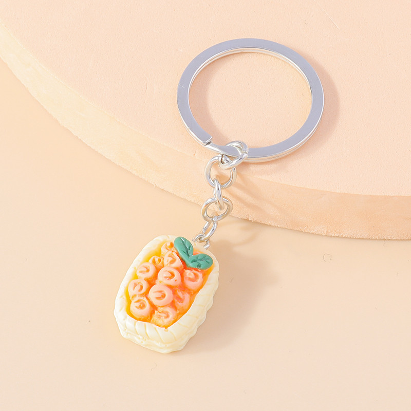 Armsad Väikesed korv-puuviljad pulgakomm võtmehoidjad Amuletid Võtmehoidjad Suveniir naistele Meestele Autovõti Käekott Ripatsid Võtmehoidjad Aksessuaar