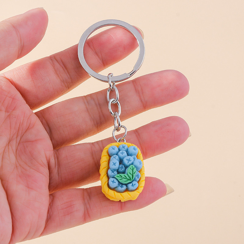 Armsad Väikesed korv-puuviljad pulgakomm võtmehoidjad Amuletid Võtmehoidjad Suveniir naistele Meestele Autovõti Käekott Ripatsid Võtmehoidjad Aksessuaar