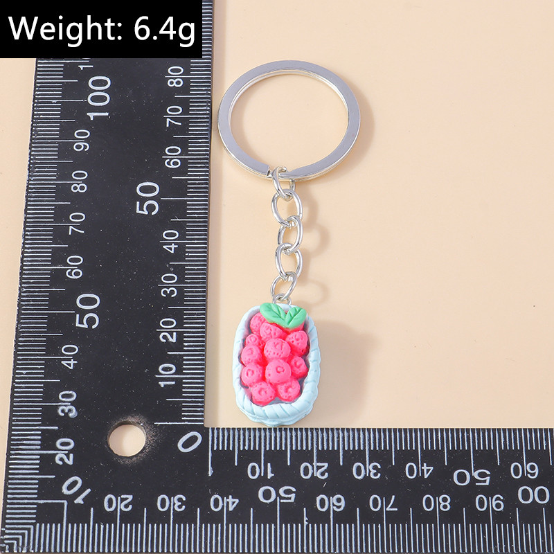 Armsad Väikesed korv-puuviljad pulgakomm võtmehoidjad Amuletid Võtmehoidjad Suveniir naistele Meestele Autovõti Käekott Ripatsid Võtmehoidjad Aksessuaar