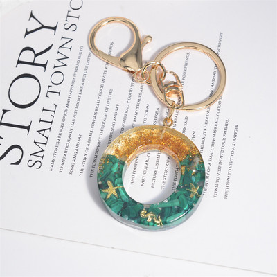 26 inicialai Raktų pakabukas Crystal Drop Klijai Malachitas Raidinis Raktų Pakabukas Moterų Merginų Kūrybinis krepšys Pakabukas „Pasidaryk pats“ Priedai Gimtadienio dovanos