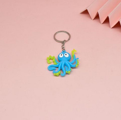 καρτούν χαριτωμένο θαλάσσιο ζώο χταπόδι δελφίνι μπρελόκ τσάντα μενταγιόν αυτοκινήτου