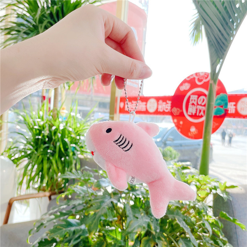 Crtani flamingo morski pas, plišani privjesak za ključeve, lutka, učenik, školska torba, privjesak, ženska torba, ukras, poklon, ukras za zabavu