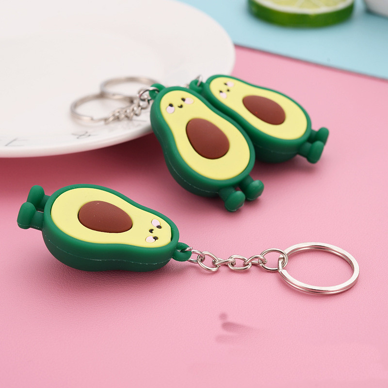 Kawaii Simulated Fruit 3D Αβοκάντο Μπρελόκ Ρητίνη Χαμογελώντας Μπρελόκ Αβοκάντο Ζευγάρι Κοσμήματα Γυναικεία μόδα Γαμήλιο πάρτι Μικρό δώρο