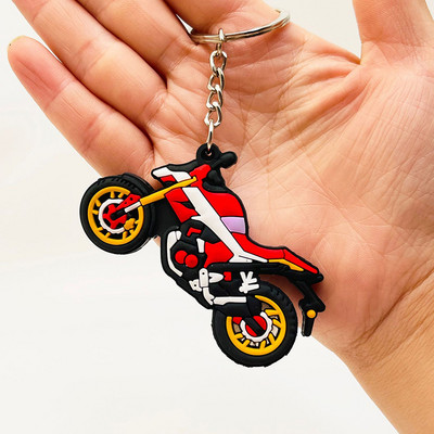 Novi crtani privjesak za ključeve Motociklistički privjesak za ključeve Modni držač ključeva za muškarce Žene Ključevi Drangulije Dodaci Ukrasi za nakit