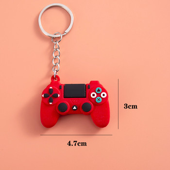 Παιχνιδομηχανή Μπρελόκ & μπρελόκ Χαριτωμένο Gamepad Boyfriend Joystick Μπρελόκ PS4 Κονσόλα παιχνιδιών Μπρελόκ Τσάντα αυτοκινήτου Κρεμαστό μπρελόκ